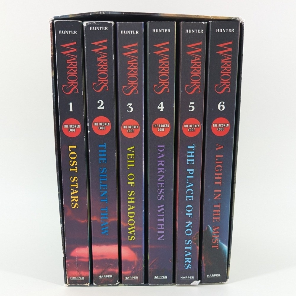 Warriors The Broken Code Complete Sixth Series Box Set Erin Hunter Books 1-6